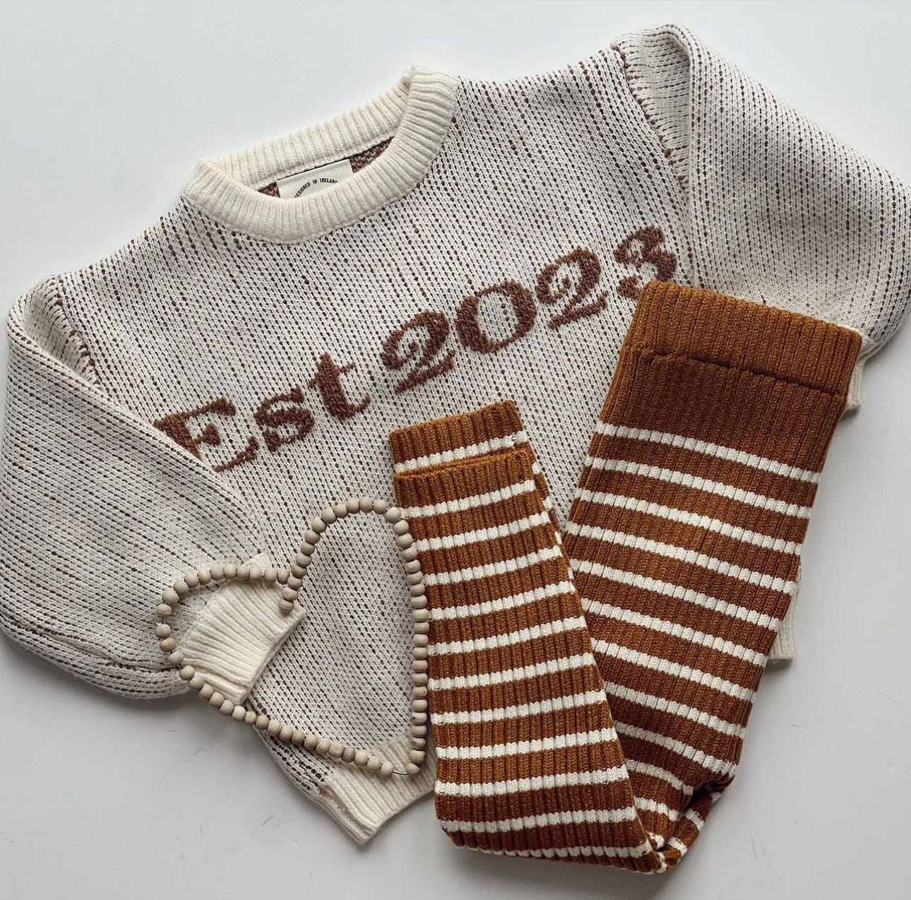 Year of Birth Milestone Knit | Chunky & Oversized | Super Soft Bamboo | Unisex & Neutral |s