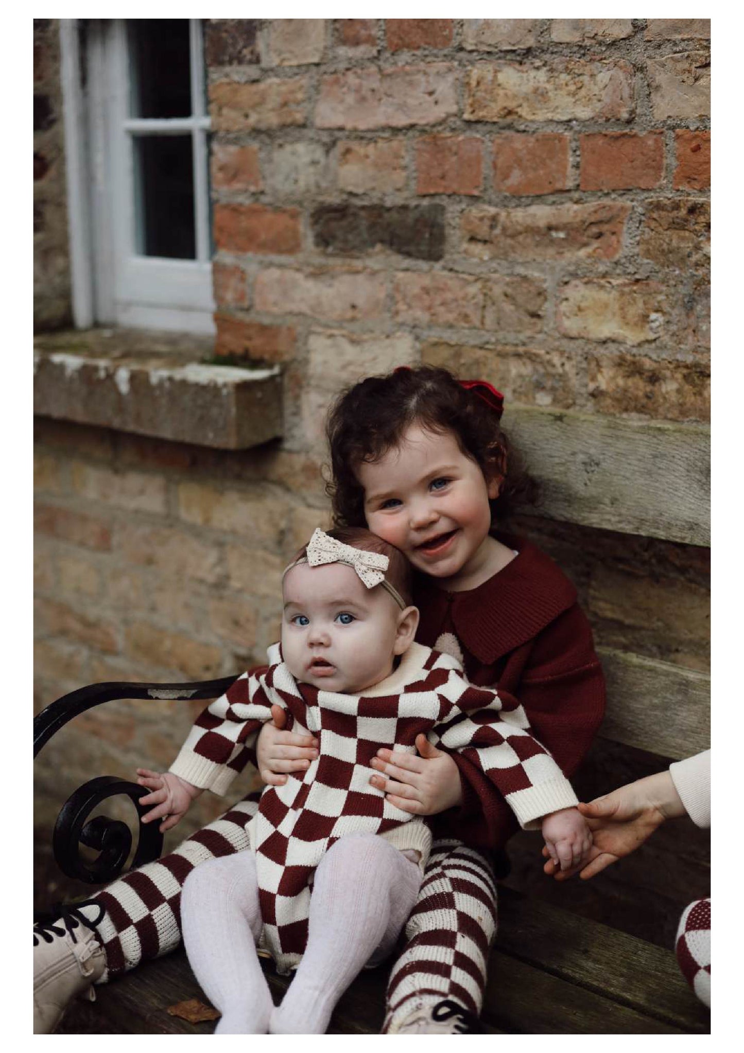 Burgandy Collar Knit | Floral Star Design | Super Soft Bamboo |