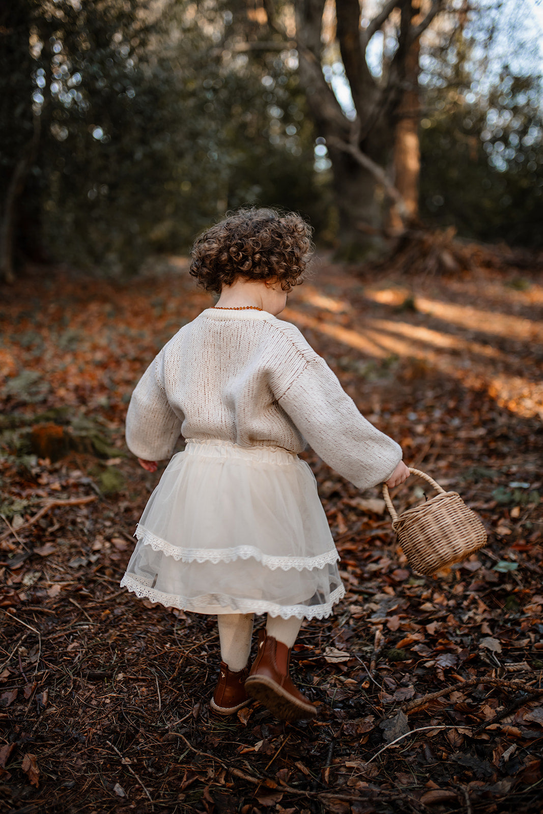 Tulle & Lace Tutu | 100% Cotton Lined | Two Tiered | Cream