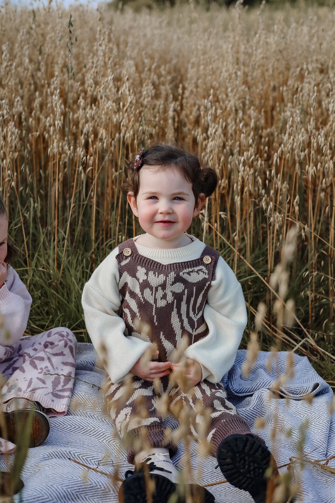 Eden Knit Dungarees | 100% Organic Cotton | Unisex | leaf print