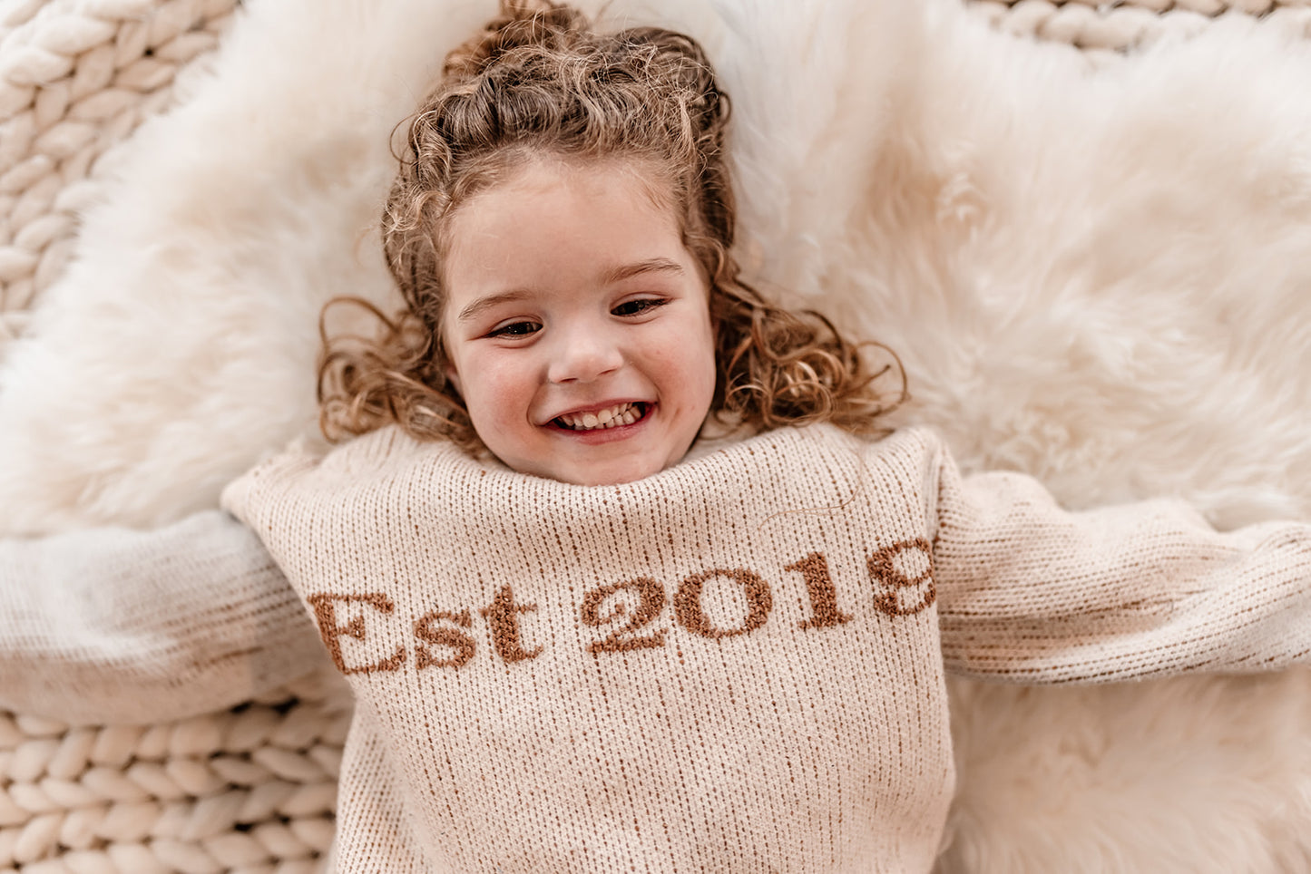 Year of Birth Milestone Knit | Chunky & Oversized | Super Soft Bamboo | Unisex & Neutral |s