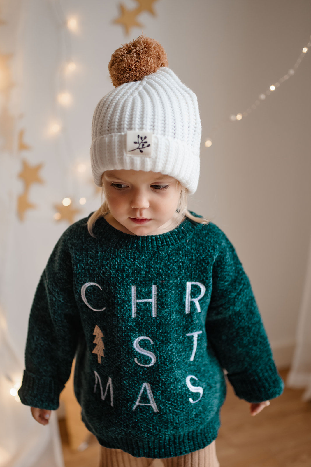 Chunky Christmas Knit | Rich Winter Green| Super Soft Chenille | Matching Bunny Available