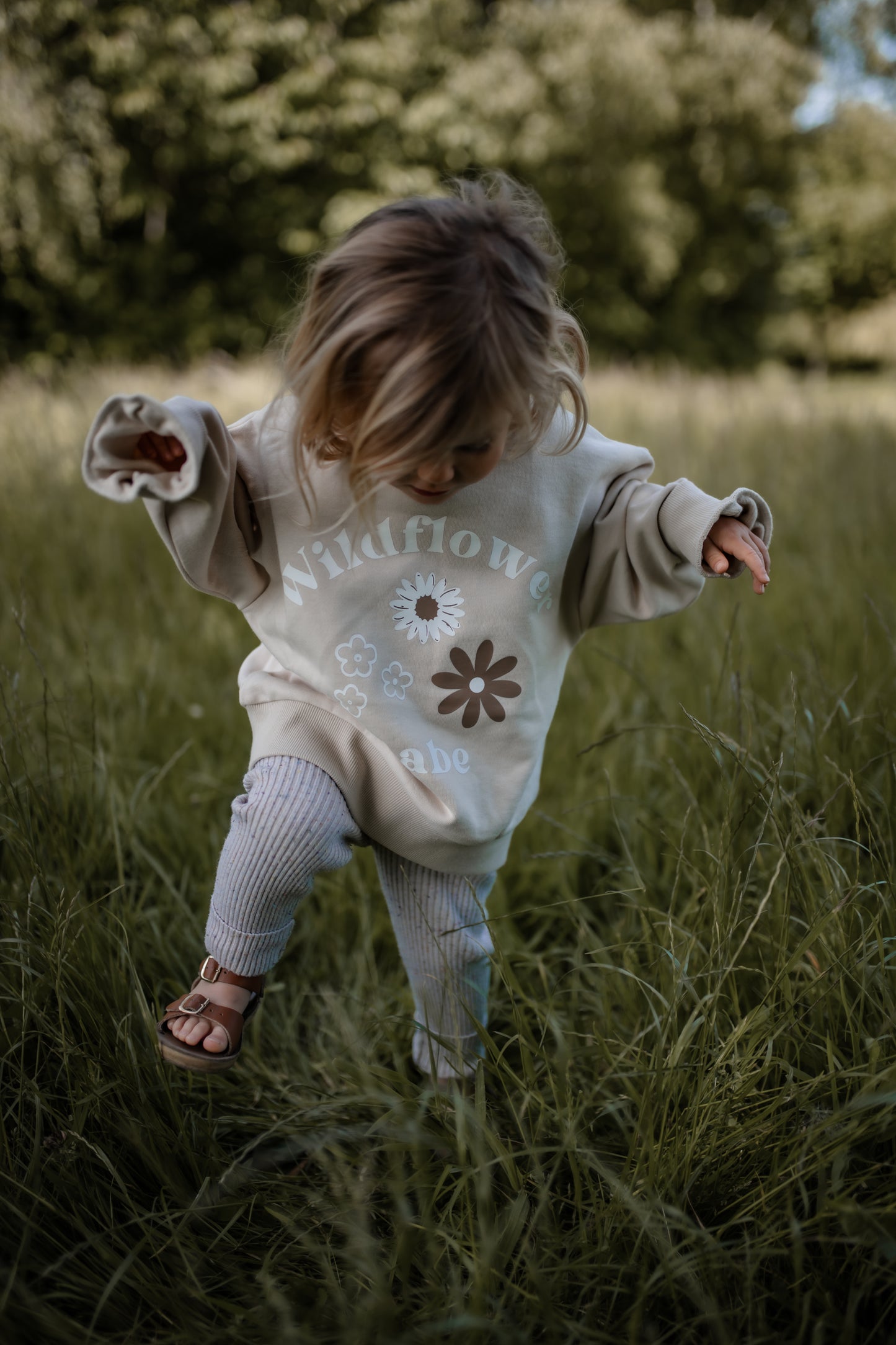 Wildflower Babe Sweatshirt | 100% GOTS Organic Cotton |